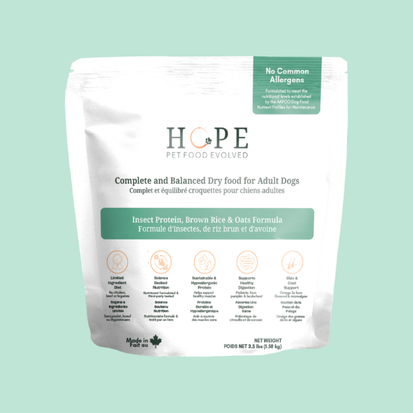 Hypoallergenic and sustainable dog food made in Canada